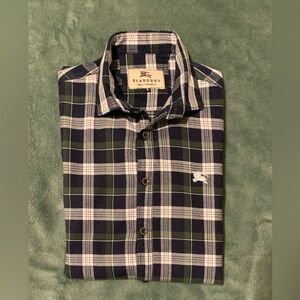 Burberry, NWOTs, button down, long sleeve, cotton shirt. Size S (boys)